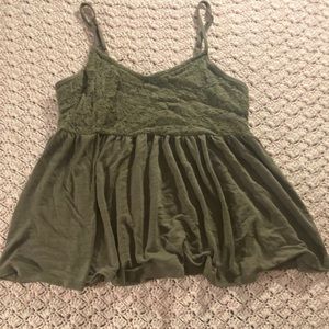 Torrid gray lace camisole/tank top size 1.